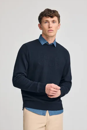 Polo Club® Sweat-Shirt Ample Iconic Bleu arine Avec ogo En Relief