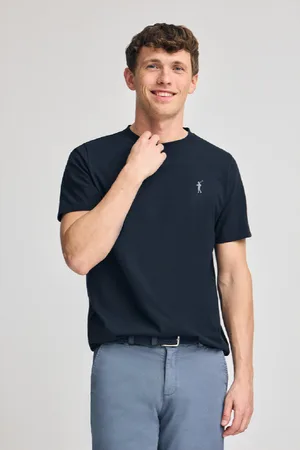 Polo Club® T-Shirt Bleu arine À Col Rond Et Big Rigby Go Caoutchouté