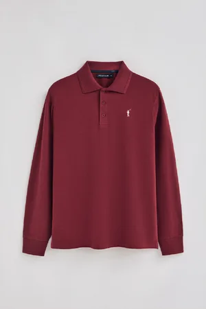 Polo Club® Polo Grenat À anches ongues À Trois Boutons Et Broderie Rigby Go