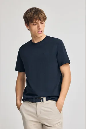 Polo Club® T-Shirt Bleu arine En Coton Flammé À Broderie Rigby Go
