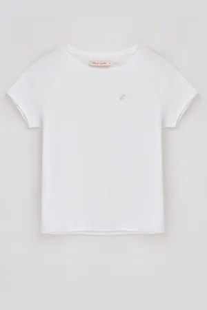 Polo Club® T-Shirt Blanc Hesperia Avec Un onogramme Brodé