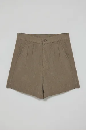 Polo Club® Bermuda Soller En in Et Coton Taupe Avec Détail