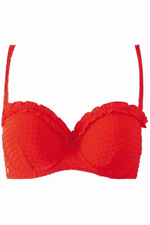 Brigitte Bardot Haut de maillot balconnet rouge SALSA