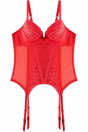Pommpoire Guêpière rouge Alibi