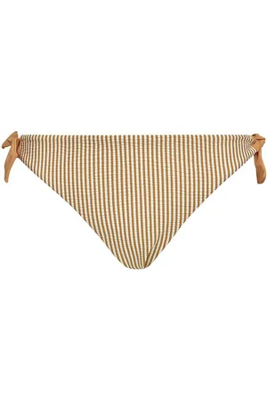 Brigitte Bardot Slip de bain forme tanga marron Sable