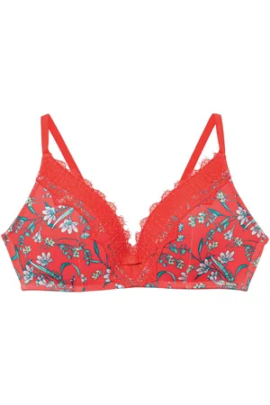 Pommpoire Soutien-gorge sans armatures coque souple rouge Rouge