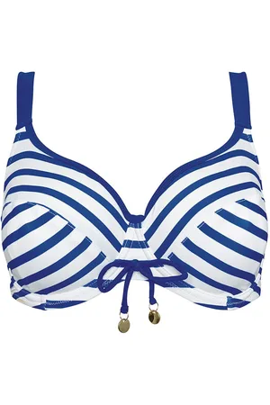 Brigitte Bardot Haut de maillot à armatures bleu Marinière