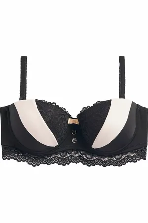 Pommpoire Soutien-gorge bandeau noir/champagne Ebène