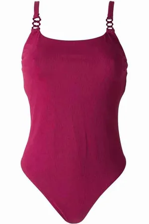 Brigitte Bardot Maillot une pièce bordeau Hibiscus