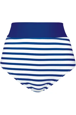 Brigitte Bardot Culotte haute bleu Marinière