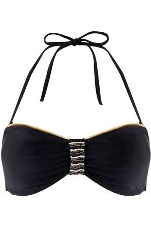 Brigitte Bardot Haut de maillot bandeau noir/or Riviera by