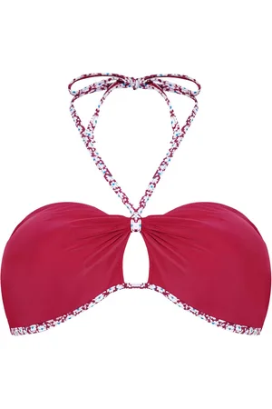 Brigitte Bardot Haut de maillot bandeau bordeaux/ivoire Marguerite by