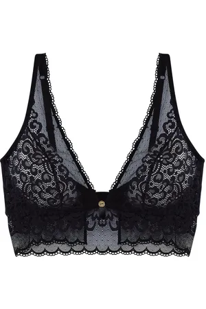 Pommpoire Soutien-gorge triangle sans armatures noir Happy Hour
