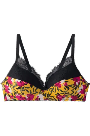 Pommpoire Soutien-gorge sans armatures coque souple jaune Shaker