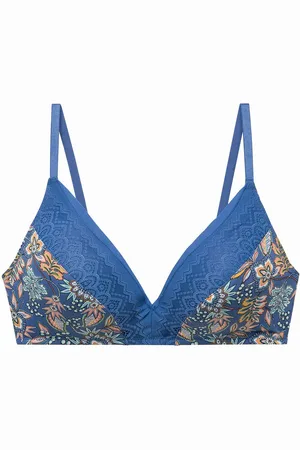 Pommpoire Soutien-gorge sans armatures coque souple bleu Gazette