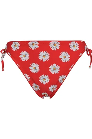 Brigitte Bardot Slip de bain rouge Floral