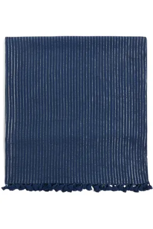 Saison 1865 Foulard en coton et fil métallisé