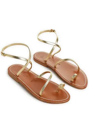 K jacques Sandales plates en cuir