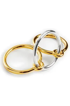 CHARLOTTE CHESNAIS Bagues Three Lovers en argent et vermeil