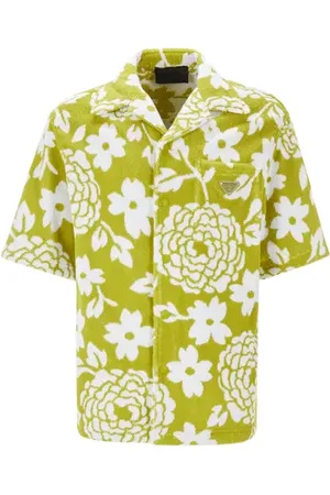 Prada Chemise manches courtes à imprimé en tissu éponge