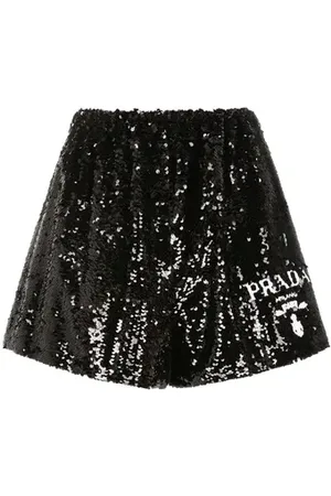 Prada Short en soie à sequins