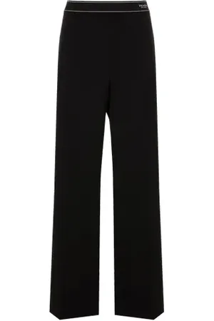 Prada Pantalon large en coton mélangé