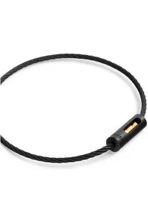 Le Gramme Bracelet câble 5g en titane, or jaune et brossé