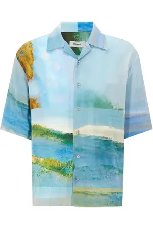 Serapis Chemise à imprimé en soie