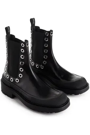 Alexander McQueen Bottines Chelsea Stack en cuir
