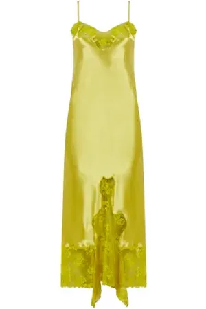Collina Strada Robe en satin Artichoke