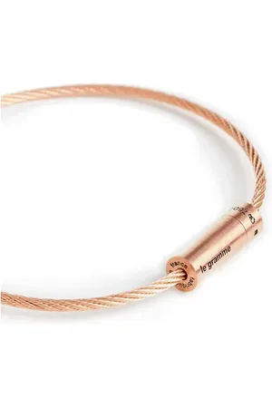 Le Gramme Bracelet câble 11g en or brossé