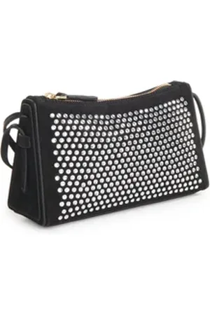 MANU Sac à main Mini Prism en cuir et cristaux