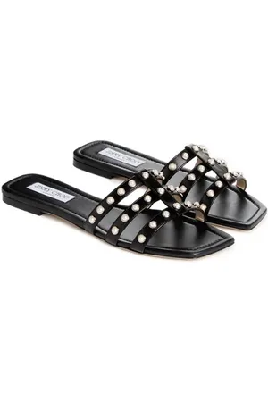 Jimmy Choo Mules plates Hazal en cuir