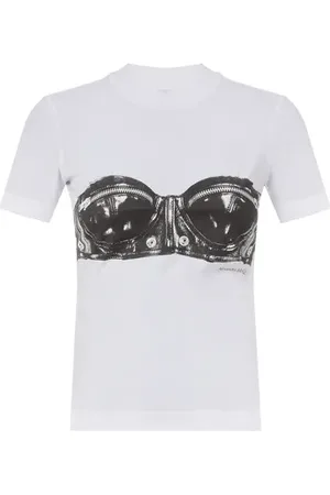 Alexander McQueen T-shirt à imprimé en coton