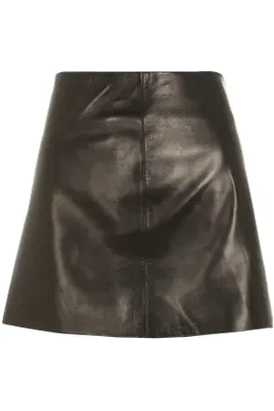 Gauchere Mini jupe en cuir