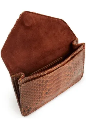 CLARIS VIROT Porte-cartes Alex en cuir effet python