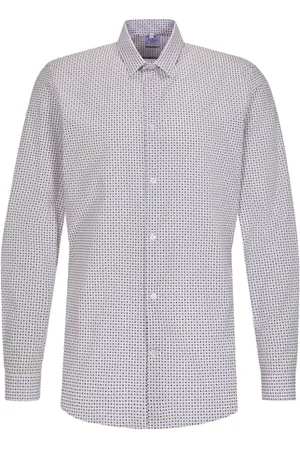 AU PRINTEMPS PARIS Chemise à imprimé en popeline de coton