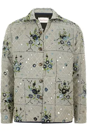 Baziszt Veste à motif et sequin