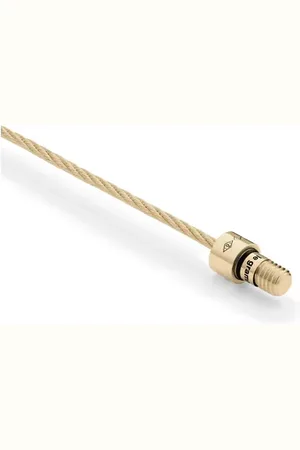 Le Gramme Bracelet câble le 11g guilloché pyramidal en or jaune