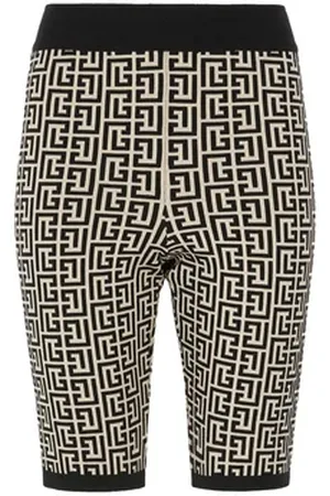 Balmain Short en maille monogramme