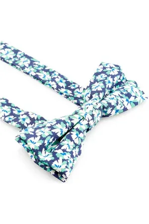 AU PRINTEMPS PARIS Noeud papillon à imprimé en satin de soie