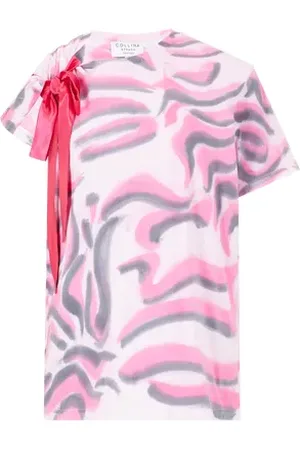 Collina Strada T-shirt imprimé avec noeud en coton organique