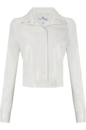 Courrèges Blouson Réédition vinyle en coton mélangé
