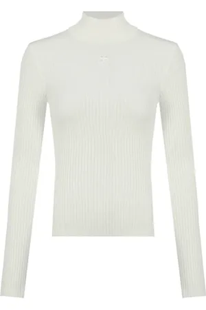 Courrèges Pull col roulé Réédition en maille