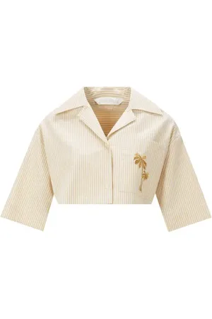 Palm Angels Chemise courte en coton