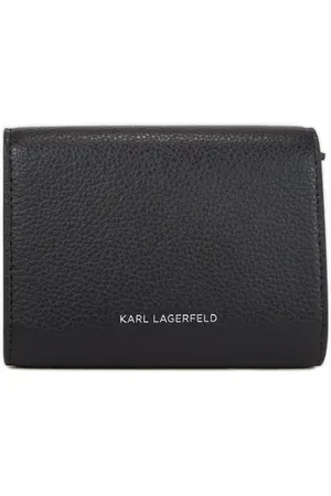 Karl Lagerfeld Porte-cartes K/seven en cuir grainé