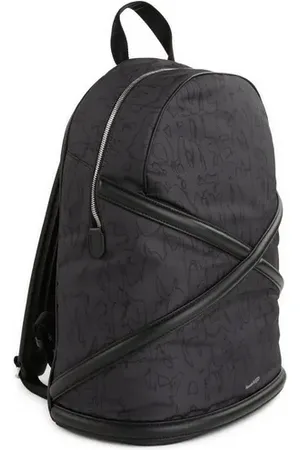 Alexander McQueen Sac à dos imprimé logo