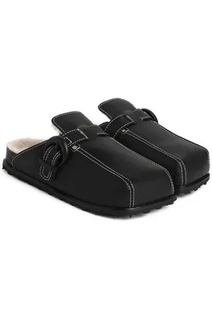 Marine Serre Sabots en cuir