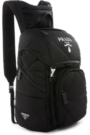 Prada Sac à dos Re-Nylon à plaque logo