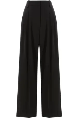 Khaite Pantalon large en laine vierge